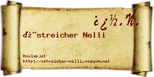 Östreicher Nelli névjegykártya